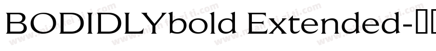 BODIDLYbold Extended字体转换